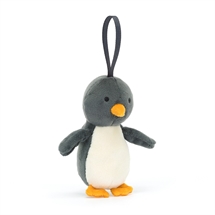 Jellycat - Festive Folly ophæng - Pingvin 10 cm